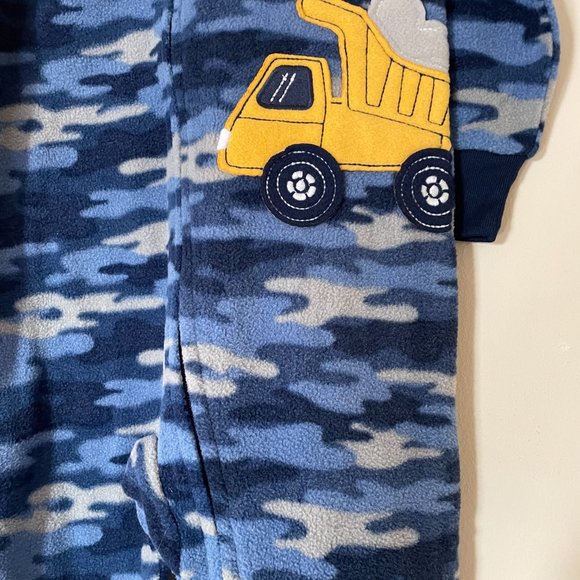 Toddler zipped one piece, Truck design onsie - Picture 2 of 5